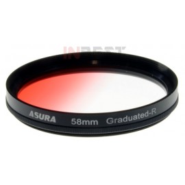 Filtr połówkowy czerwony 58mm ASURA